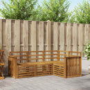 Sofasæt 4 pcs Naturfarvet Massivt Akacietræ