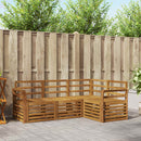 Sofasæt 4 pcs Naturfarvet Massivt Akacietræ