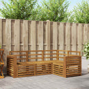 Sofasæt 4 pcs Naturfarvet Massivt Akacietræ