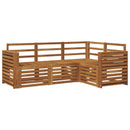 Sofasæt 4 pcs Naturfarvet Massivt Akacietræ