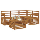 Udendørs sofagruppe 5 pcs Naturfarvet