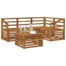 Udendørs sofagruppe 5 pcs Naturfarvet