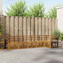 Sofasæt 6 pcs Naturfarvet Massivt Akacietræ