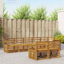 Sofasæt 8 pcs Naturfarvet Massivt Akacietræ