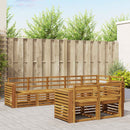 Sofasæt 8 pcs Naturfarvet Massivt Akacietræ