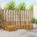 Sektionalsofa sæt 6 pcs Naturfarvet