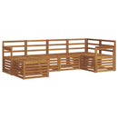 Sektionalsofa sæt 6 pcs Naturfarvet