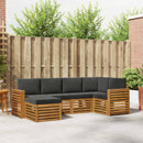 Sektionalsofa sæt med pude 6 pcs Naturlig og Antracit