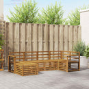 Sofasæt 6 pcs Naturfarvet Massivt Akacietræ