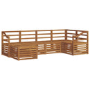 Sektionalsofa sæt 6 pcs Naturfarvet