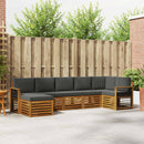 Sektionalsofa sæt med pude 7 pcs Naturlig og Antracit