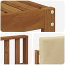 Udendørs sofagruppe 8 pcs Naturlig og Beige Massivt Akacietræ