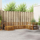Sofasæt 8 pcs Naturfarvet Massivt Akacietræ
