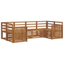 Sektionalsofa sæt 6 pcs Naturfarvet