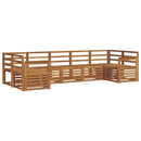 Sektionalsofa sæt 7 pcs Naturfarvet