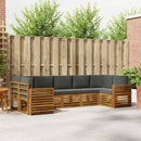Sektionalsofa sæt med pude 7 pcs Naturlig og Antracit