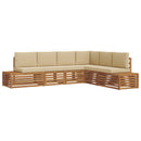 Udendørs sofagruppe Naturlig og Beige 273 x 213,5 x 73 cm