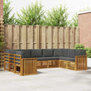 Sektionalsofa sæt med pude 9 pcs Naturlig og Antracit