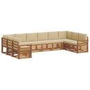 Sektionalsofa sæt med pude 10 pcs Naturlig og Beige