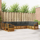 Sektionalsofa sæt med pude 10 pcs Naturlig og Antracit