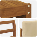 Udendørs sofagruppe 11 pcs Naturlig og Beige Massivt Akacietræ