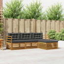 Udendørs sofagruppe Naturlig og Antracit 245,5 x 162,5 x 73 cm