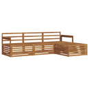 Udendørs sofagruppe Naturfarvet 249,5 x 162,5 x 73 cm