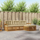 Udendørs sofagruppe Naturlig og Beige 249,5 x 162,5 x 73 cm