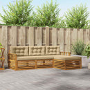 Udendørs sofagruppe Naturlig og Beige 249,5 x 162,5 x 73 cm