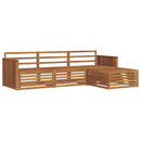 Udendørs sofagruppe Naturfarvet 249,5 x 162,5 x 73 cm