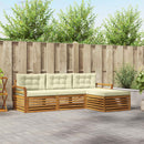 Udendørs sofagruppe Naturlig og Fløde 254 x 162,5 x 73 cm
