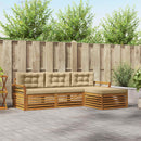 Udendørs sofagruppe Naturlig og Beige 254 x 162,5 x 73 cm