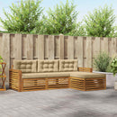 Udendørs sofagruppe Naturlig og Beige 257,5 x 162,5 x 73 cm