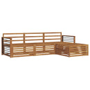 Udendørs sofagruppe Naturfarvet 249,5 x 162,5 x 73 cm