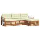 Udendørs sofagruppe Naturlig og Fløde 249,5 x 162,5 x 73 cm