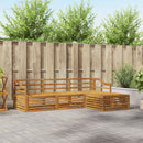 Udendørs sofagruppe Naturfarvet 245,5 x 162,5 x 73 cm