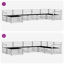 Udendørs sofagruppe 7 pcs Naturfarvet