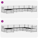 Udendørs sofagruppe 7 pcs Naturfarvet