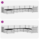 Udendørs sofagruppe 7 pcs Naturfarvet