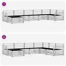 Udendørs sofagruppe 7 pcs Naturfarvet