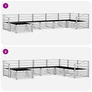 Udendørs sofagruppe 7 pcs Naturfarvet
