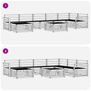 Udendørs sofagruppe 8 pcs Naturfarvet
