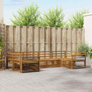 Sofasæt 6 pcs Naturfarvet Massivt Akacietræ