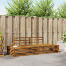 Udendørs sofagruppe Naturfarvet 203,5 x 83 x 73 cm