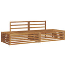 Udendørs sofagruppe Naturfarvet 203,5 x 83 x 73 cm