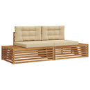 Udendørs sofagruppe Naturlig og Beige 203,5 x 83 x 73 cm