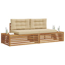 Udendørs sofagruppe Naturlig og Beige 203,5 x 83 x 73 cm