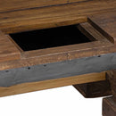 Sofabord Naturfarvet 90 x 50 x 35 cm træ