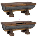 Sofabord Naturfarvet 90 x 50 x 35 cm træ