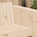 Havemøbelsofa Naturfarvet 134 x 60 x 62 cm Massiv fyrretræ